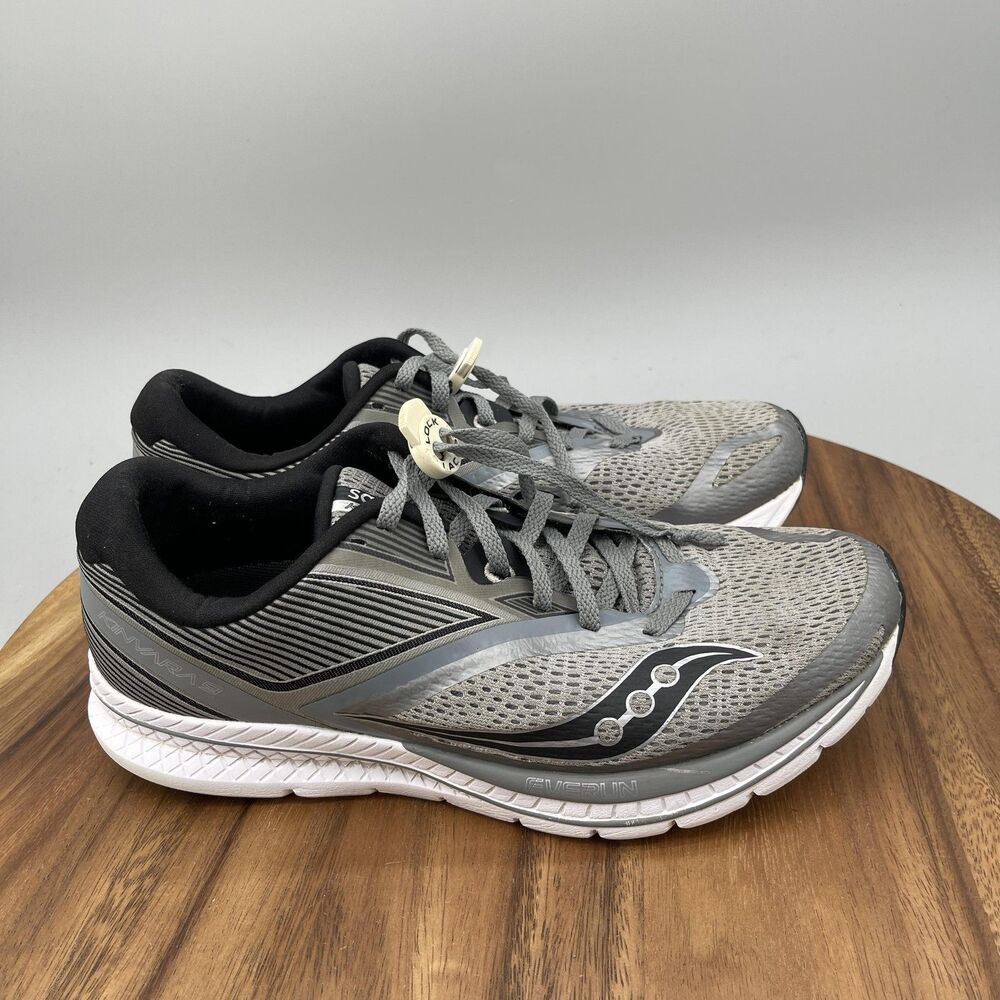 Saucony Kinvara 9 Shoes Mens Size 9.5 Gray Running Comfort Walking Gym Sneakers